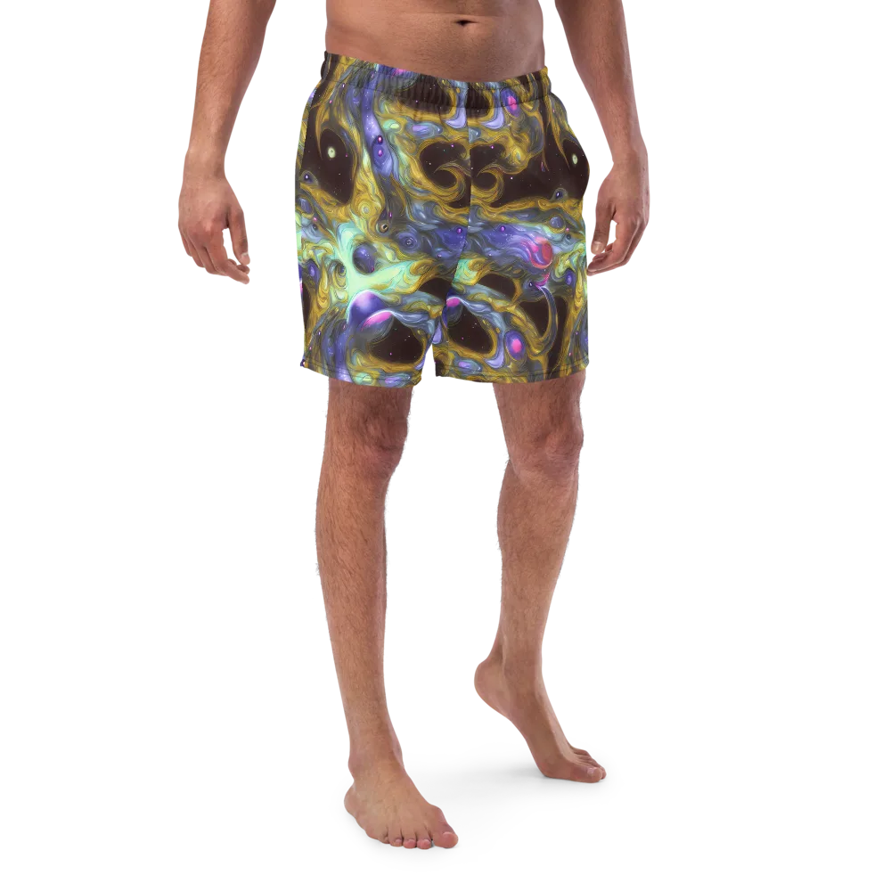 Indigo Infinity on Swim Trunks — Front