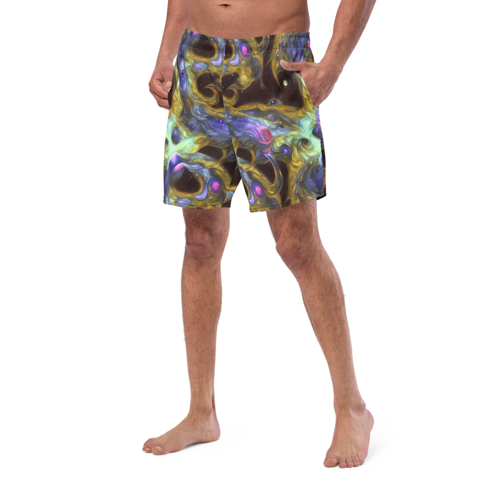 Indigo Infinity on Swim Trunks — Left Front
