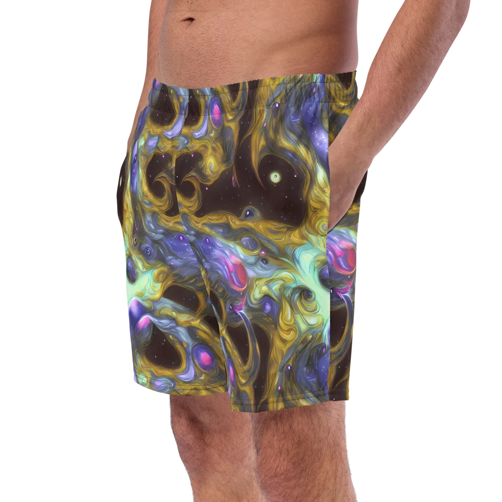 Indigo Infinity on Swim Trunks — Left Front