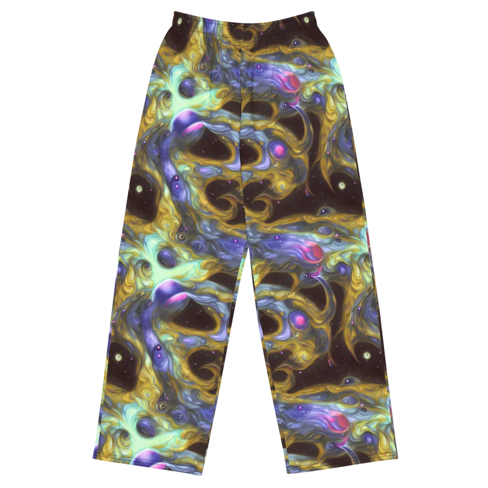 Indigo Infinity on Wide-Leg Pants — Front