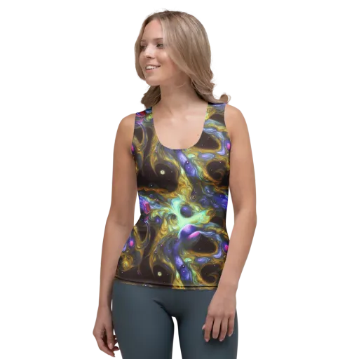 Indigo Infinity on a Women's Tank Top