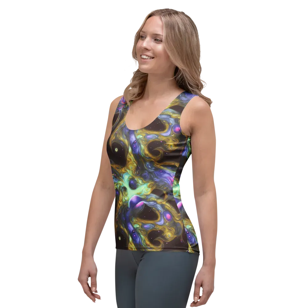 Indigo Infinity on Women's Tank Top — Left Front