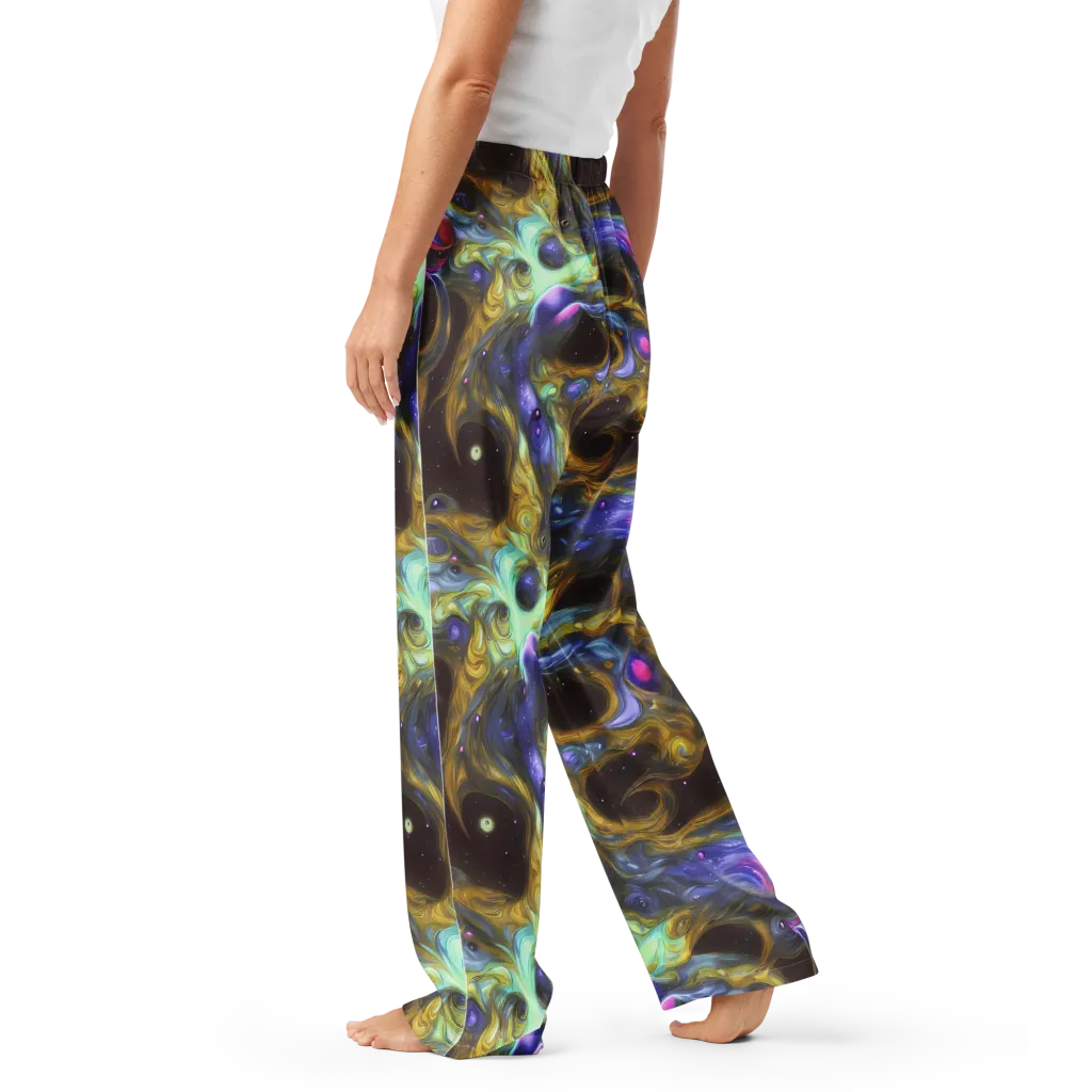 Indigo Infinity on Women's Pajama Pants — Left