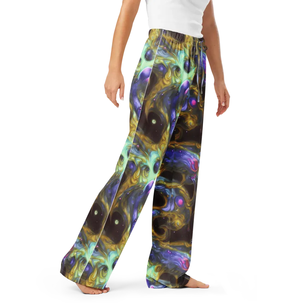 Indigo Infinity on Women's Pajama Pants — Right Front
