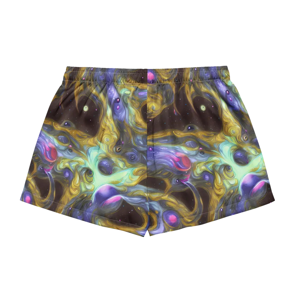 Indigo Infinity on Women's Pajama Shorts — Back