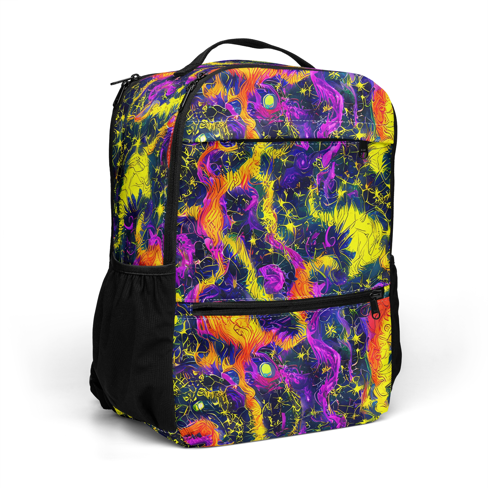 Nightfire Mosaic on Utility Backpack — Right Front