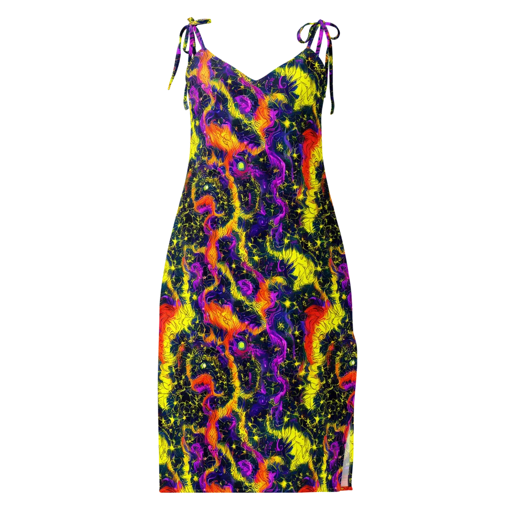 Nightfire Mosaic on Slip Dress — Front