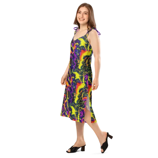 Nightfire Mosaic on a Slip Dress