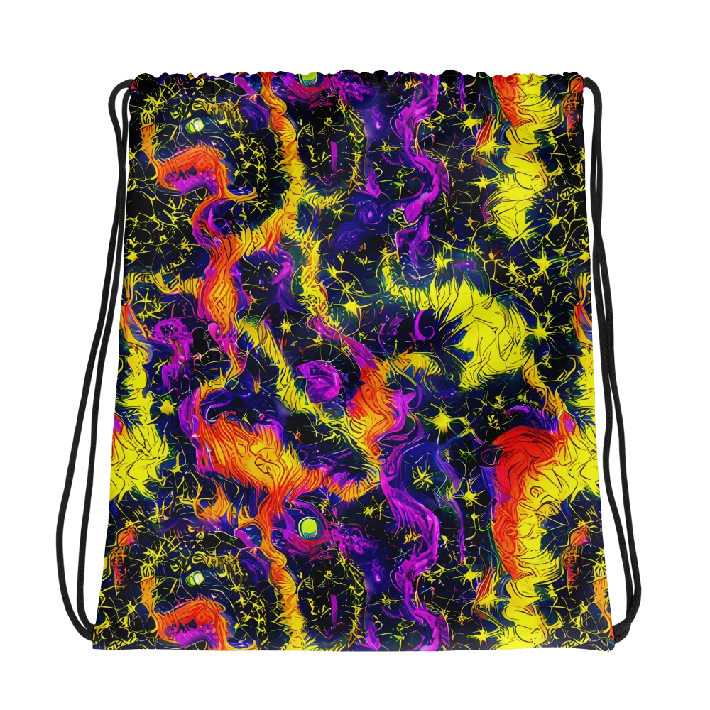 Nightfire Mosaic on Drawstring Bag — Photo