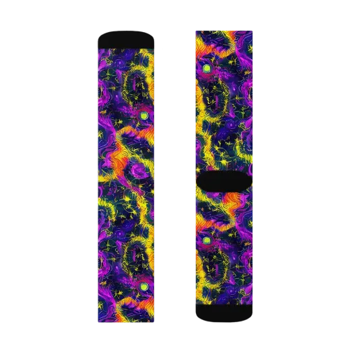 Nightfire Mosaic on a Socks