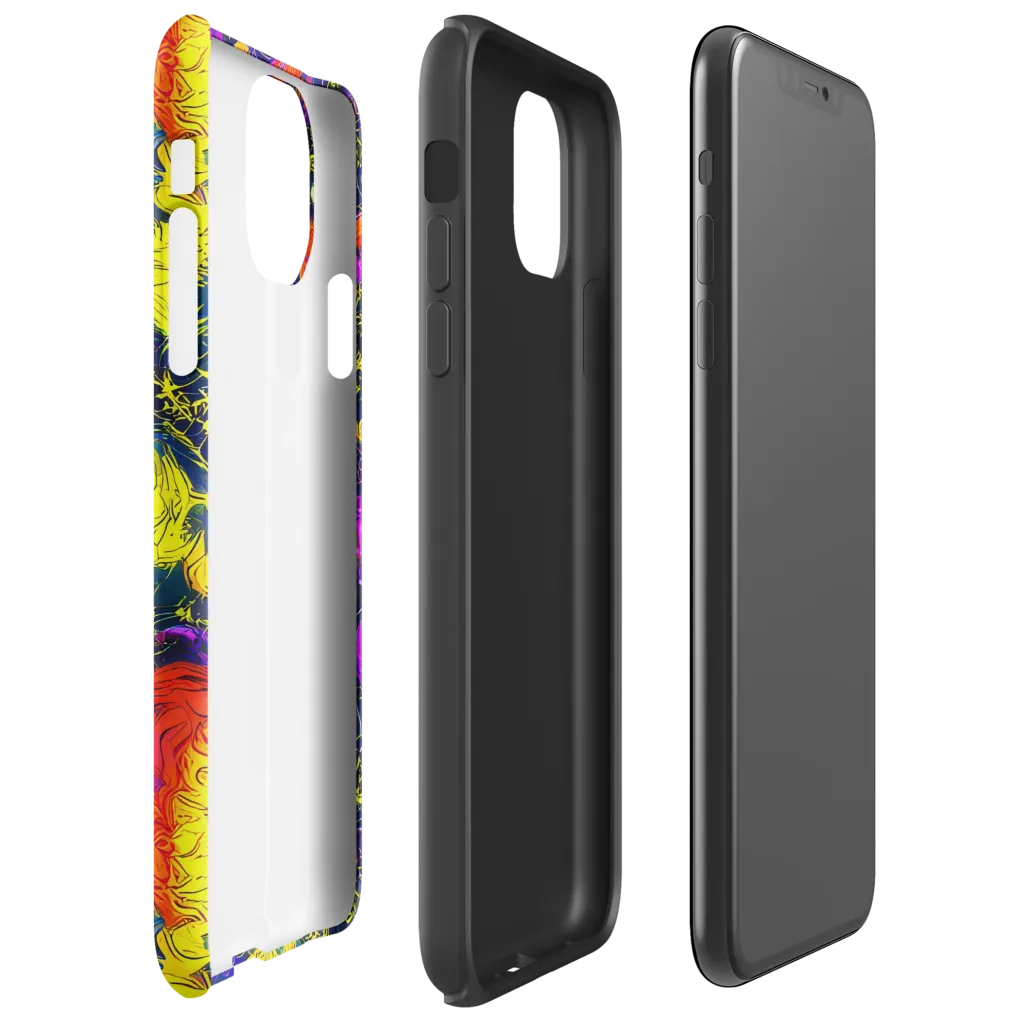 Nightfire Mosaic on Tough Case for iPhone® — Right