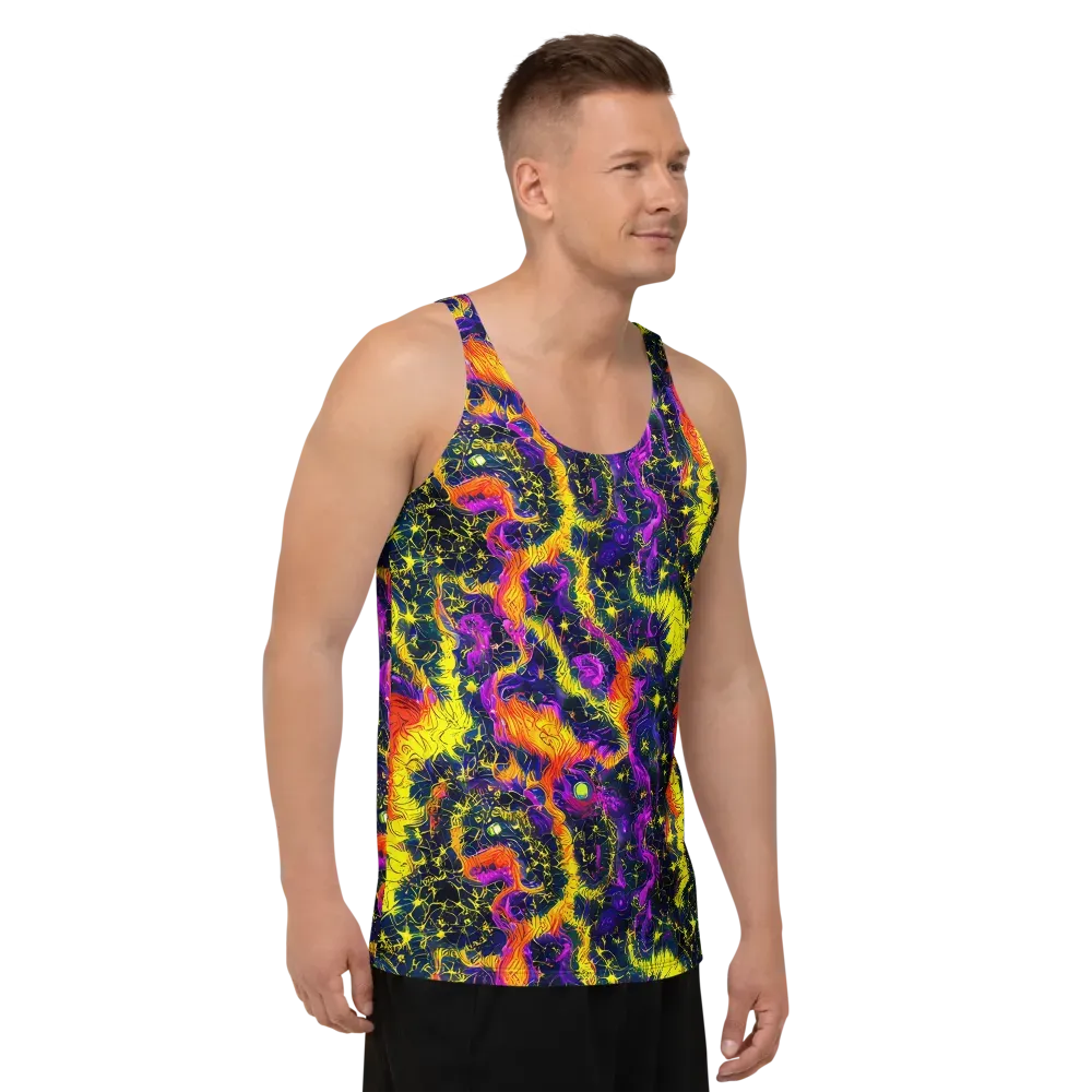 Nightfire Mosaic on Men's Tank Top — Right Front