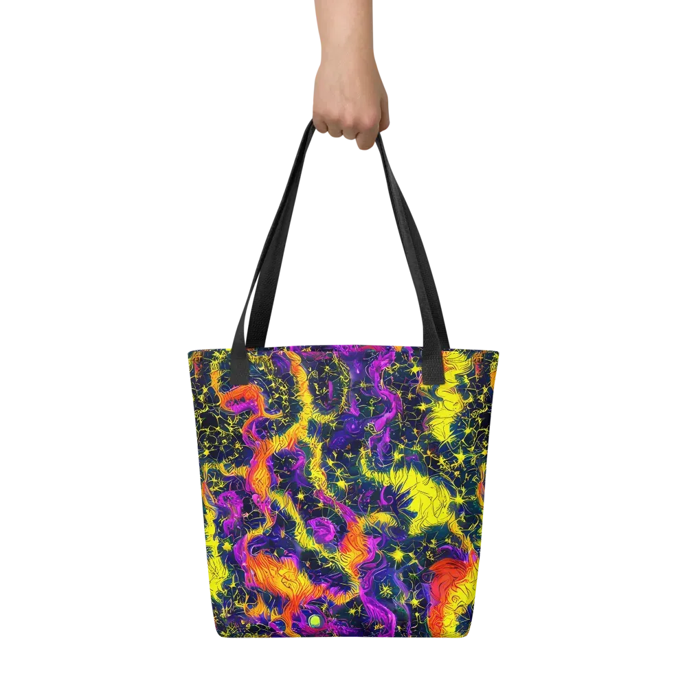Nightfire Mosaic on Tote Bag — Front