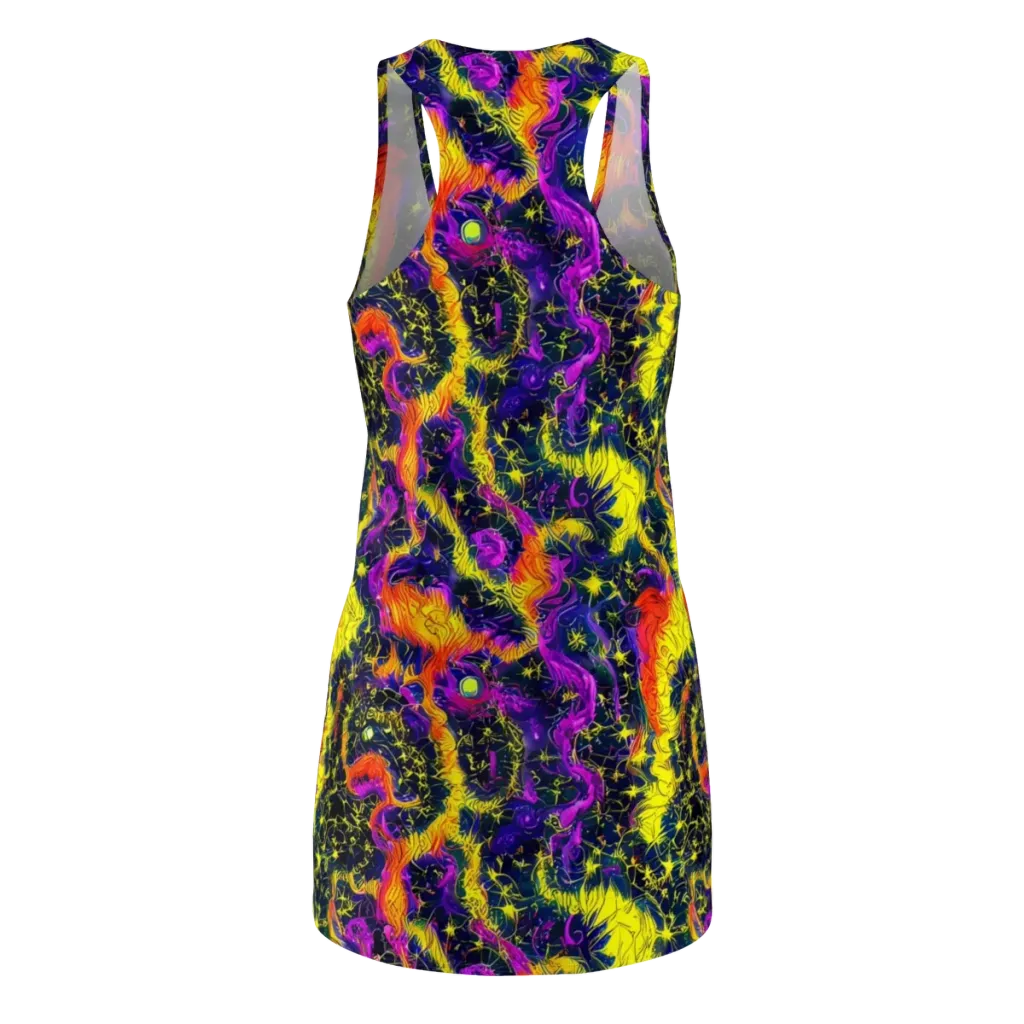 Nightfire Mosaic on Racerback Dress — Back
