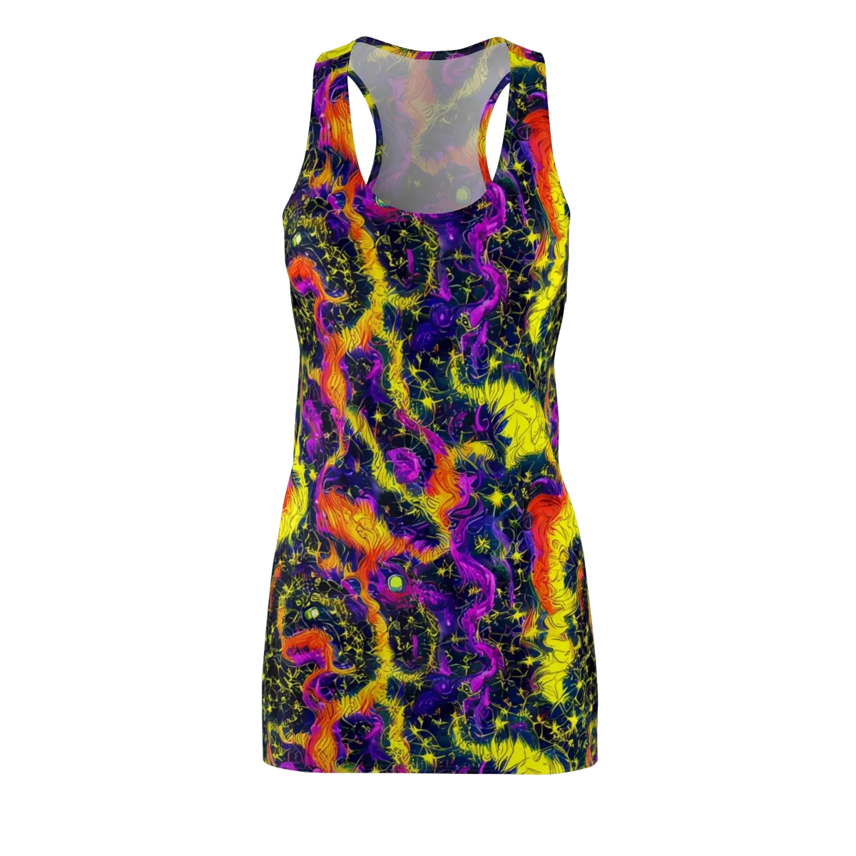 Nightfire Mosaic on Racerback Dress — Front