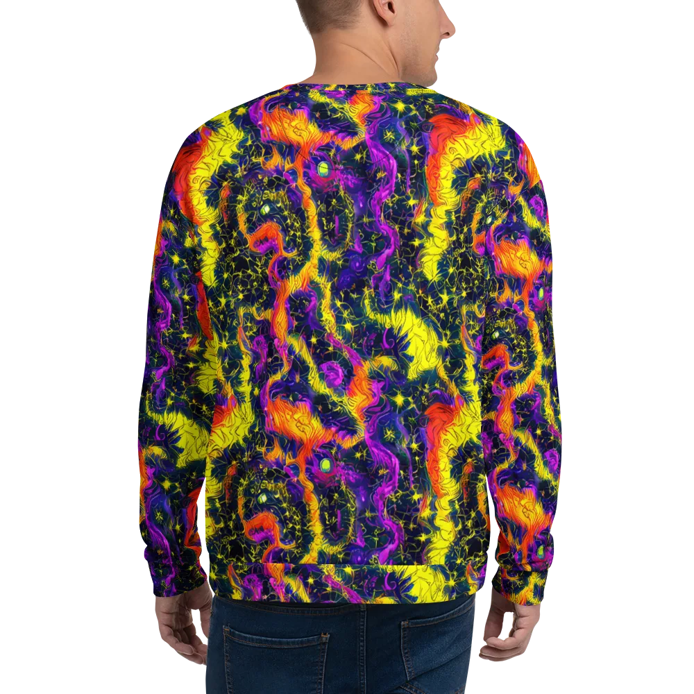 Nightfire Mosaic on Sweatshirt — Back