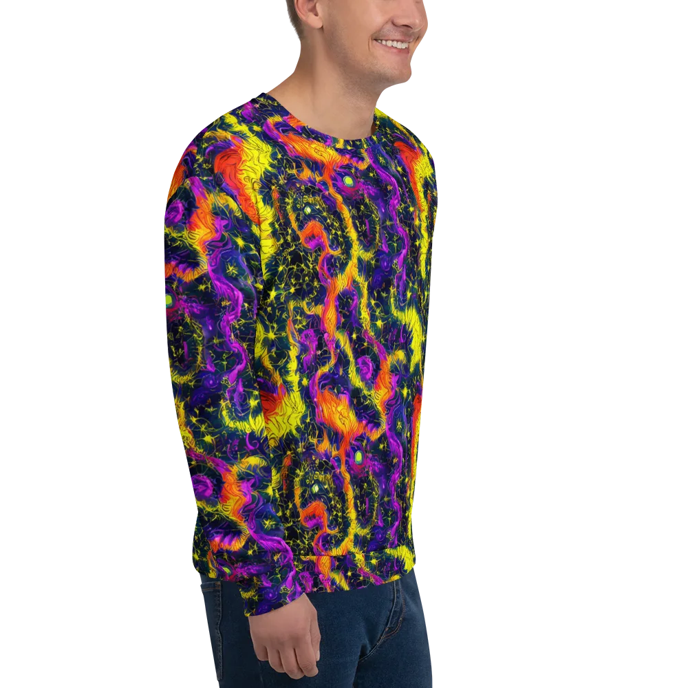 Nightfire Mosaic on Sweatshirt — Right Front