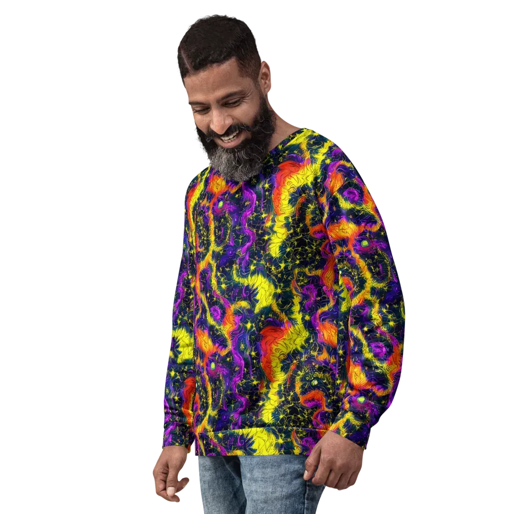 Nightfire Mosaic on Sweatshirt — Left Front