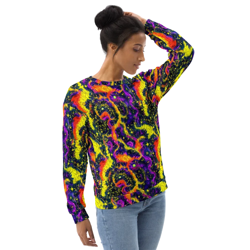 Nightfire Mosaic on Sweatshirt — Right Front