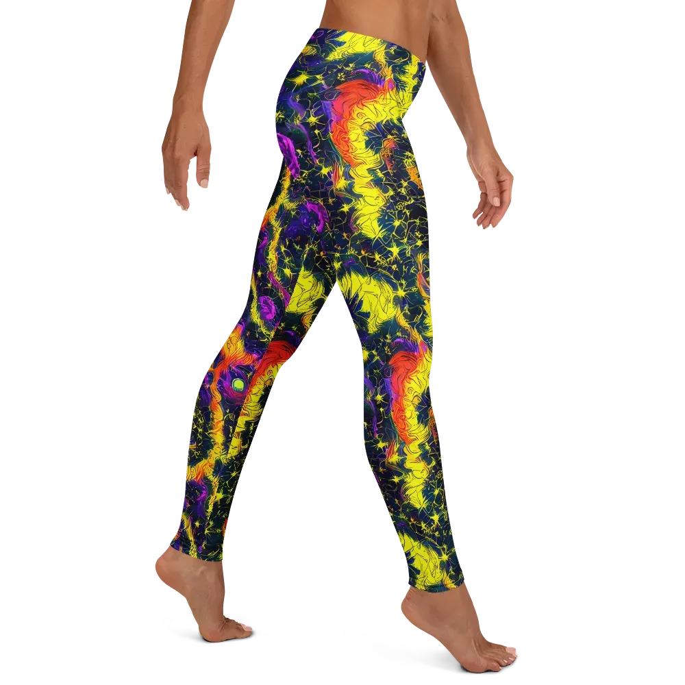 Nightfire Mosaic on Leggings — Right