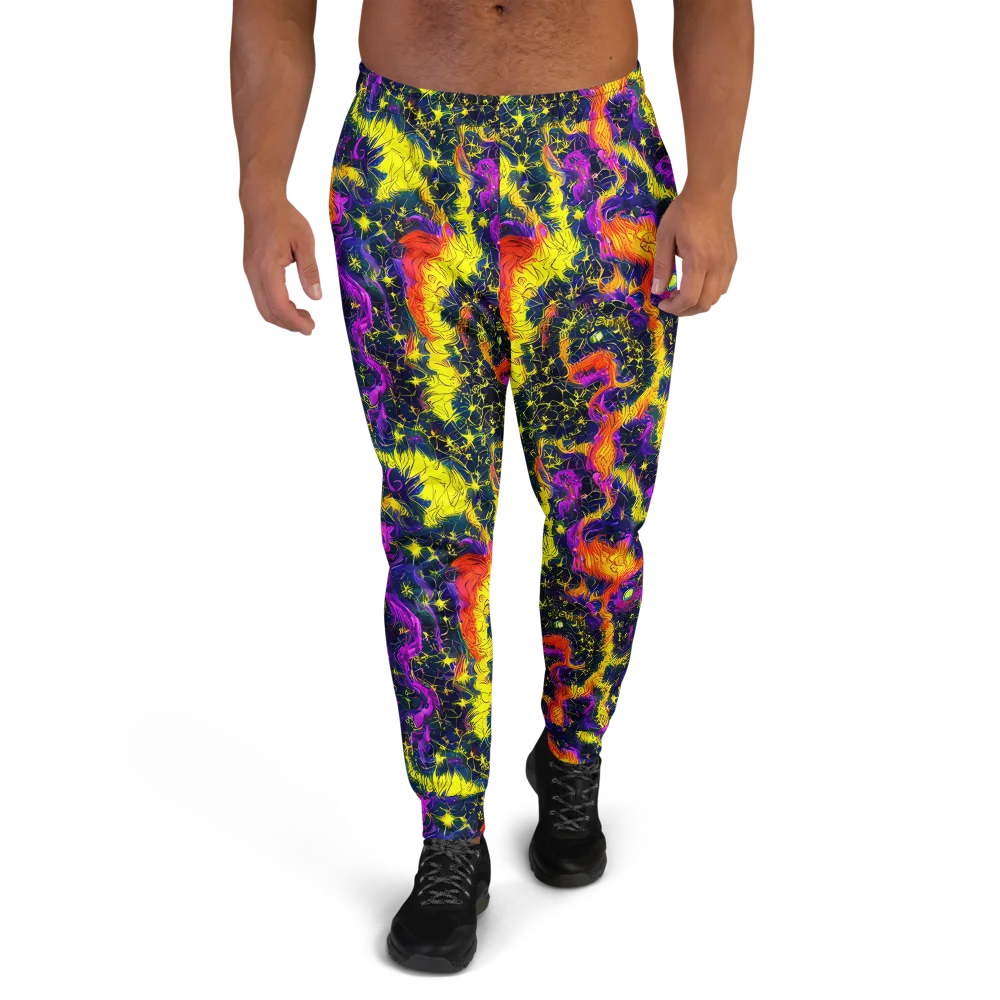 Nightfire Mosaic on Men's Joggers — Front
