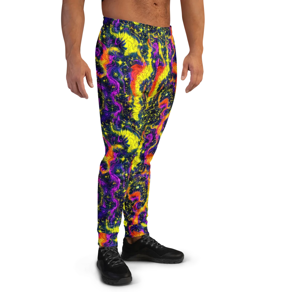 Nightfire Mosaic on Men's Joggers — Right