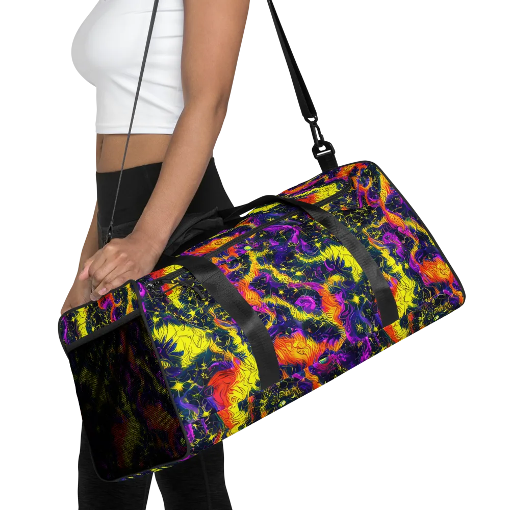 Nightfire Mosaic on Duffle Bag — Front
