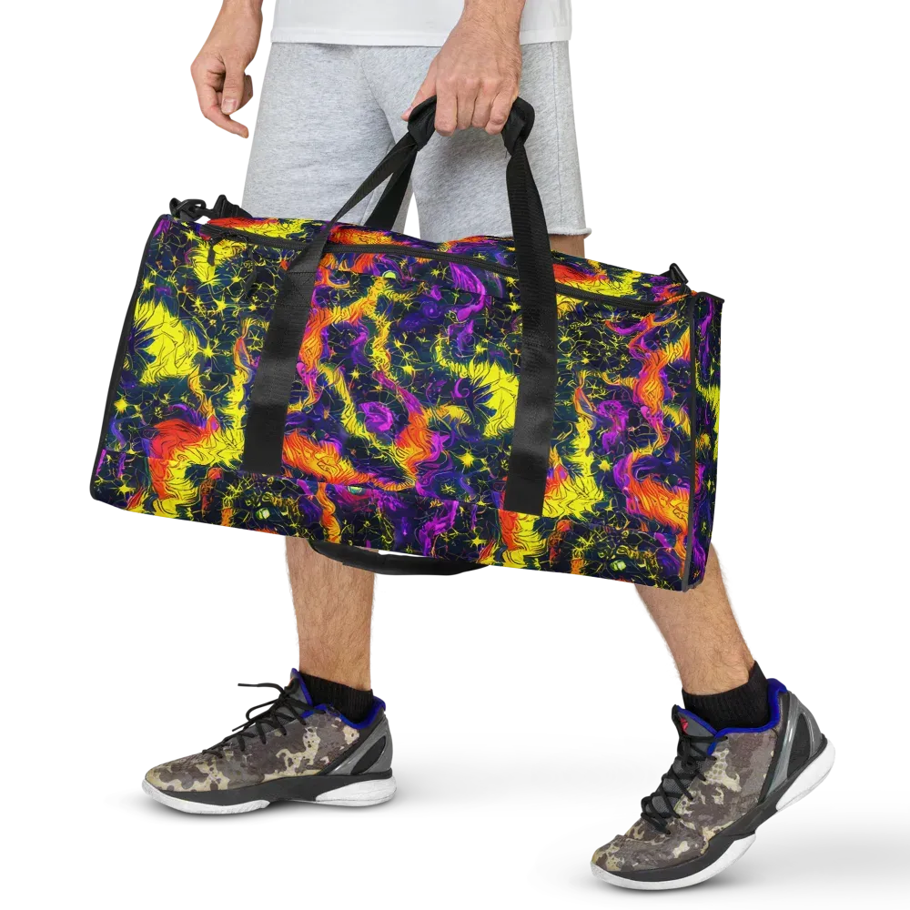 Nightfire Mosaic on Duffle Bag — Front