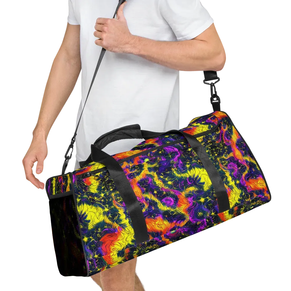 Nightfire Mosaic on Duffle Bag — Right Front