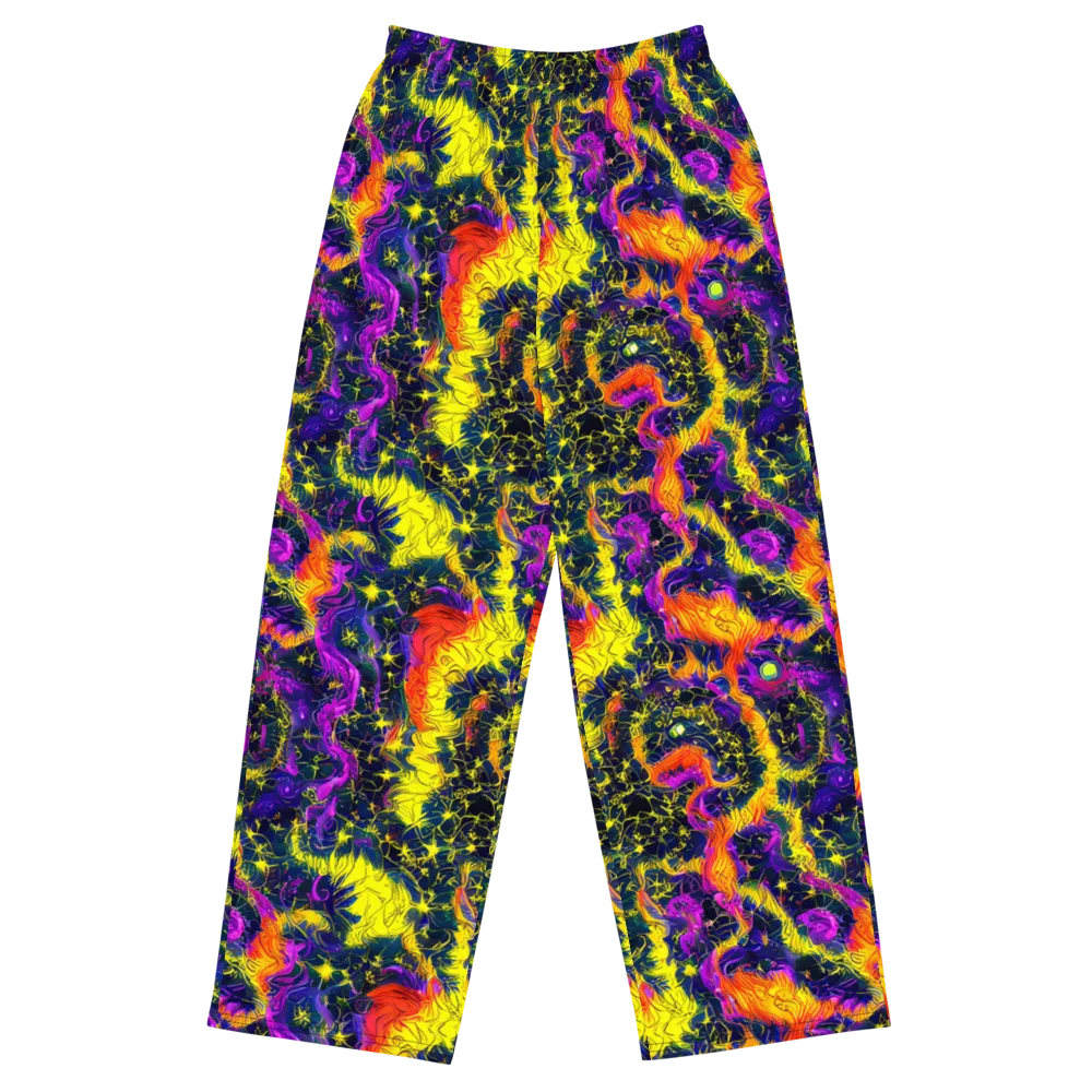 Nightfire Mosaic on Wide-Leg Pants — Front