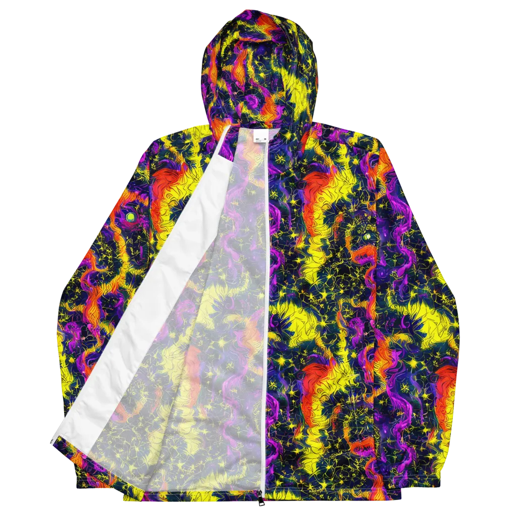 Nightfire Mosaic on Men's Windbreaker — Front