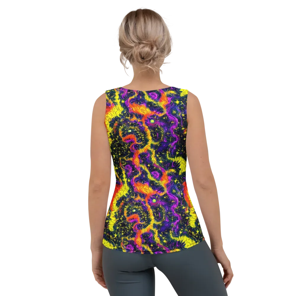 Nightfire Mosaic on Women's Tank Top — Back