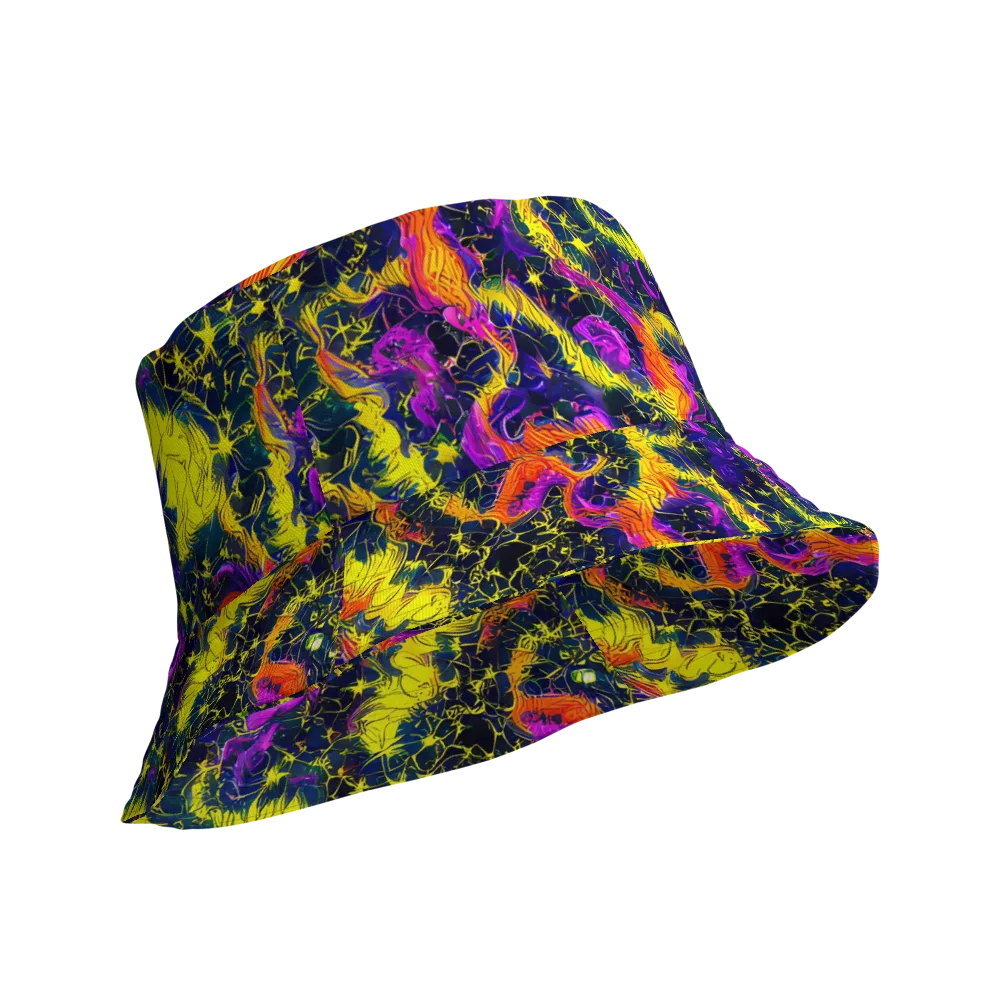 Nightfire Mosaic on Reversible Bucket Hat — Product details Outside