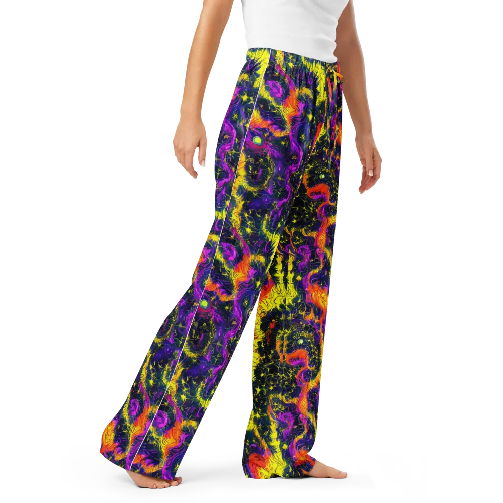 Nightfire Mosaic on Women's Pajama Pants — Right Front
