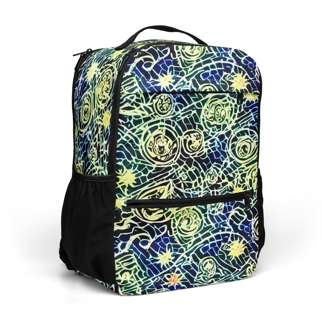 Midnight Watergarden on Utility Backpack — Right Front
