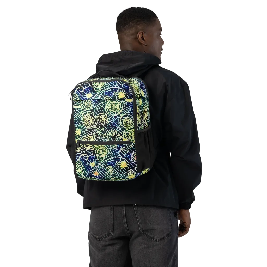 Midnight Watergarden on Utility Backpack — Back
