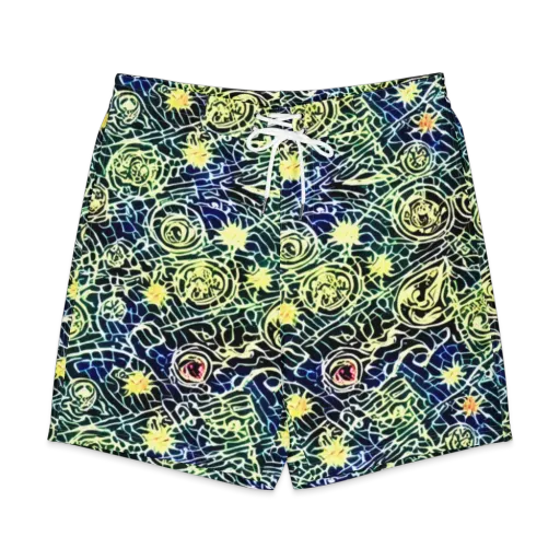 Midnight Watergarden on a Men's Board Shorts