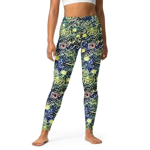 Midnight Watergarden on a Yoga Leggings