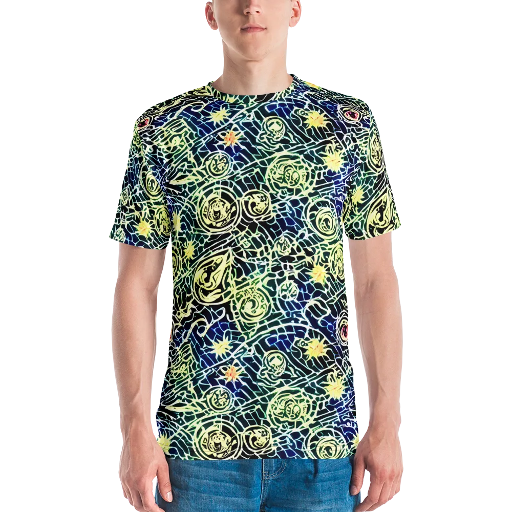 Midnight Watergarden on Men's Crew Neck T-Shirt — Front