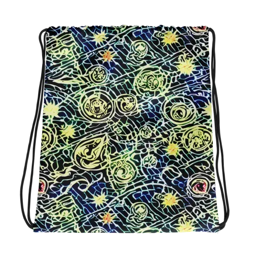 Midnight Watergarden on a Drawstring Bag