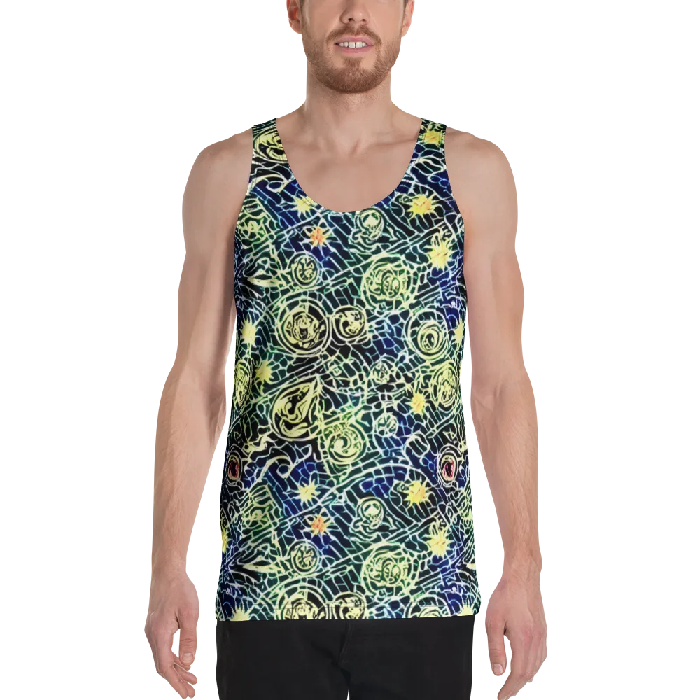 Midnight Watergarden on Men's Tank Top — Front