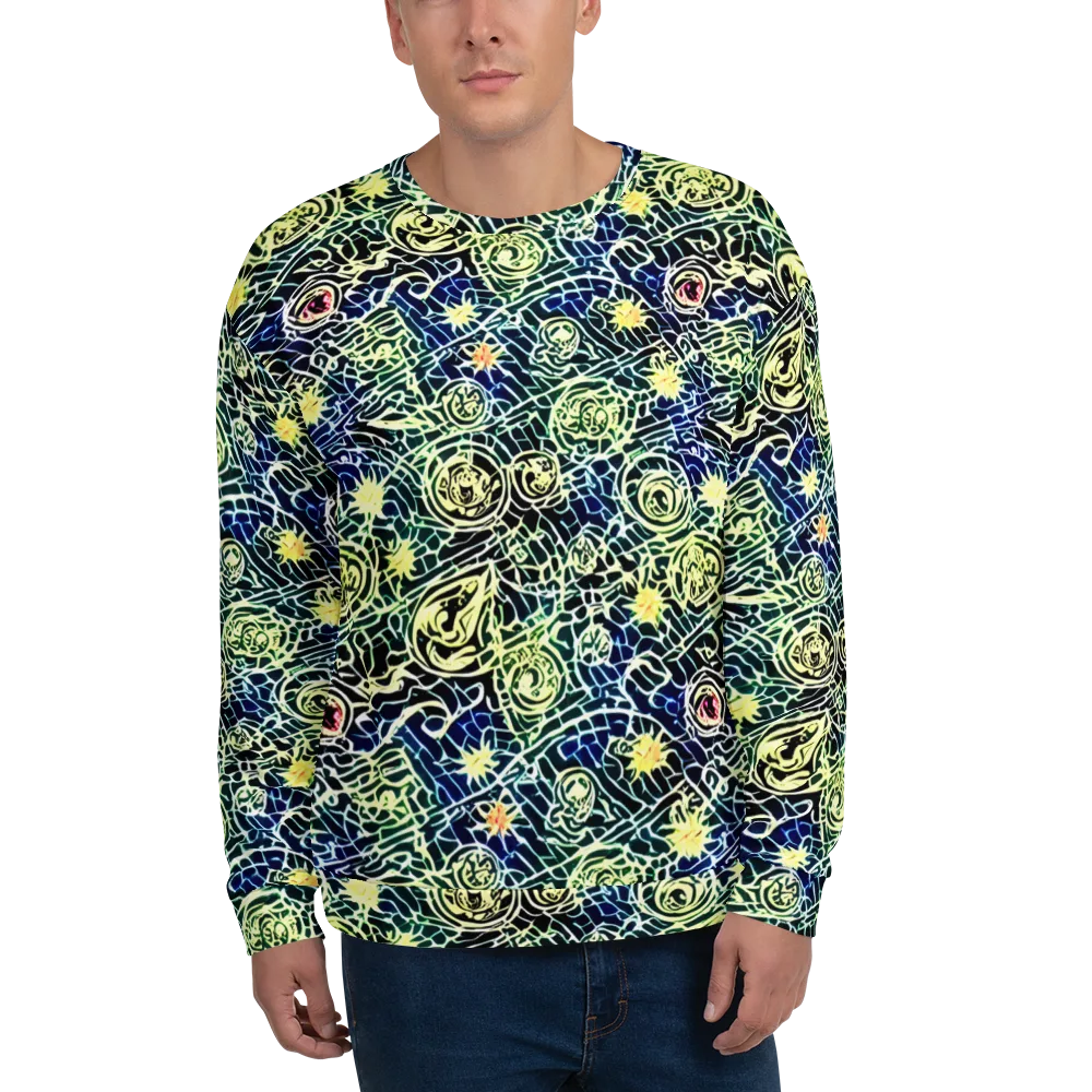 Midnight Watergarden on Sweatshirt — Front