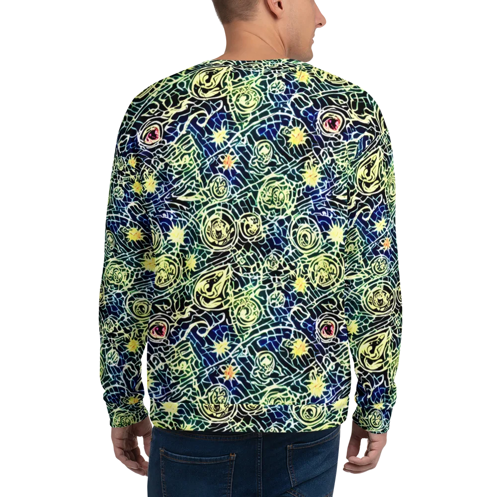Midnight Watergarden on Sweatshirt — Back