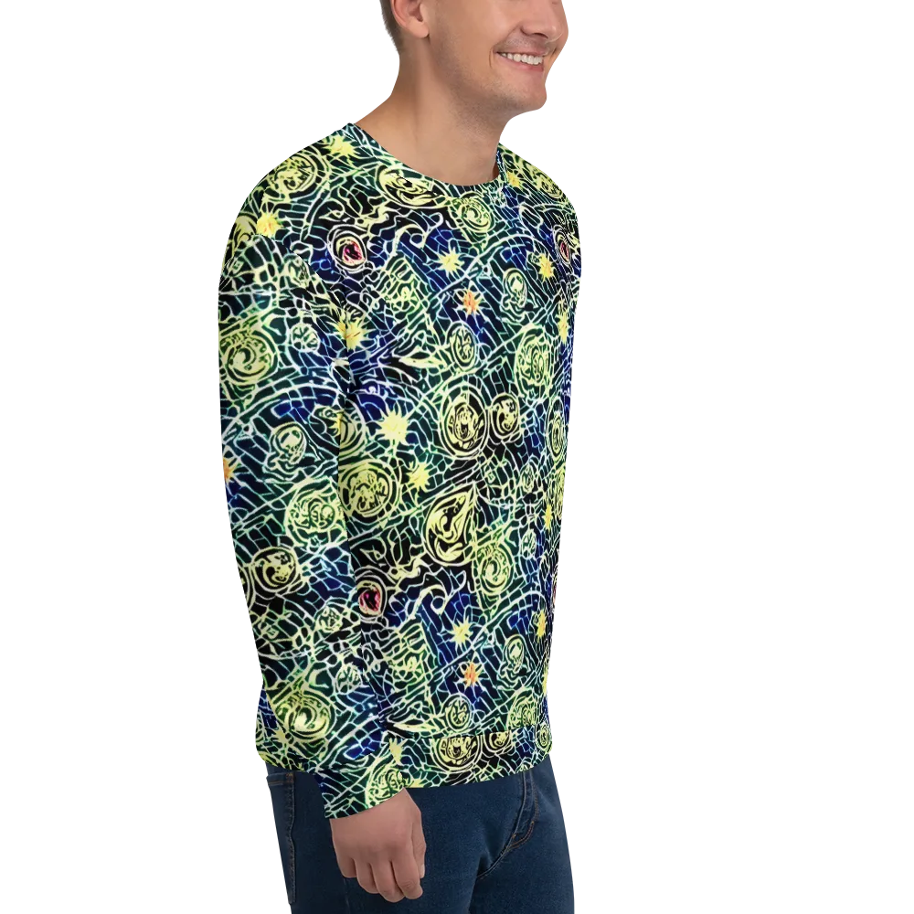 Midnight Watergarden on Sweatshirt — Right Front