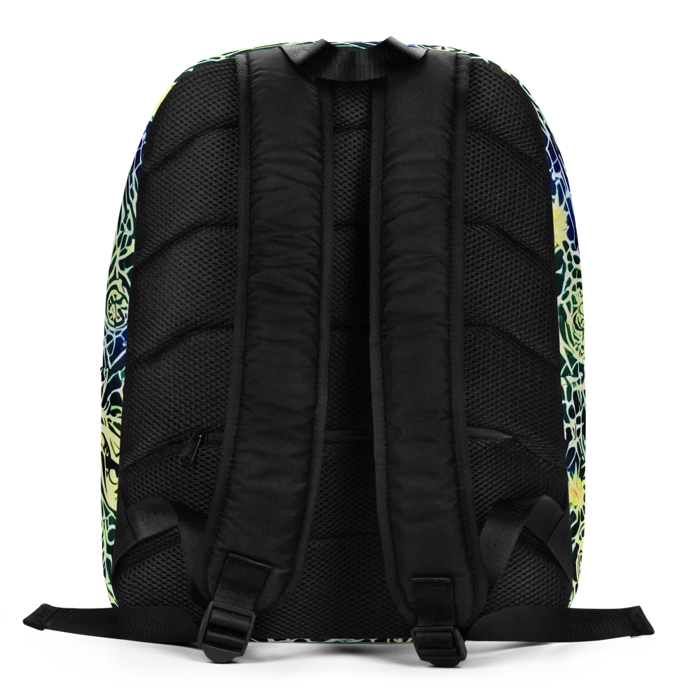 Midnight Watergarden on Minimalist Backpack — Back
