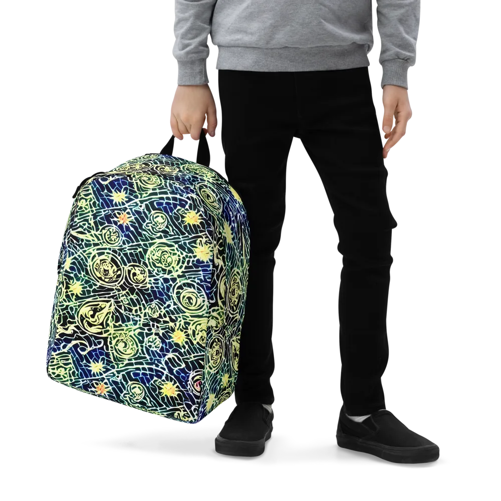 Midnight Watergarden on Minimalist Backpack — Zoomed-in