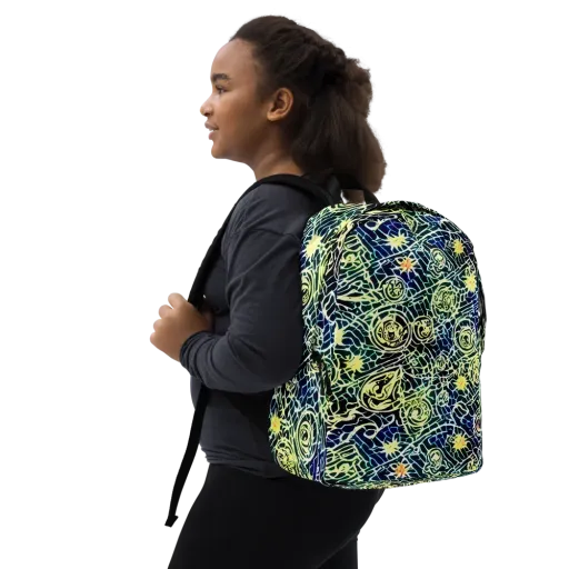 Midnight Watergarden on a Minimalist Backpack