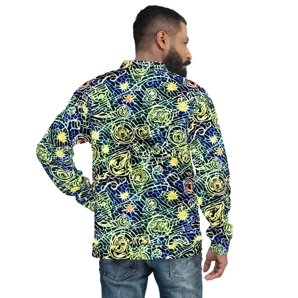 Midnight Watergarden on Bomber Jacket — Back