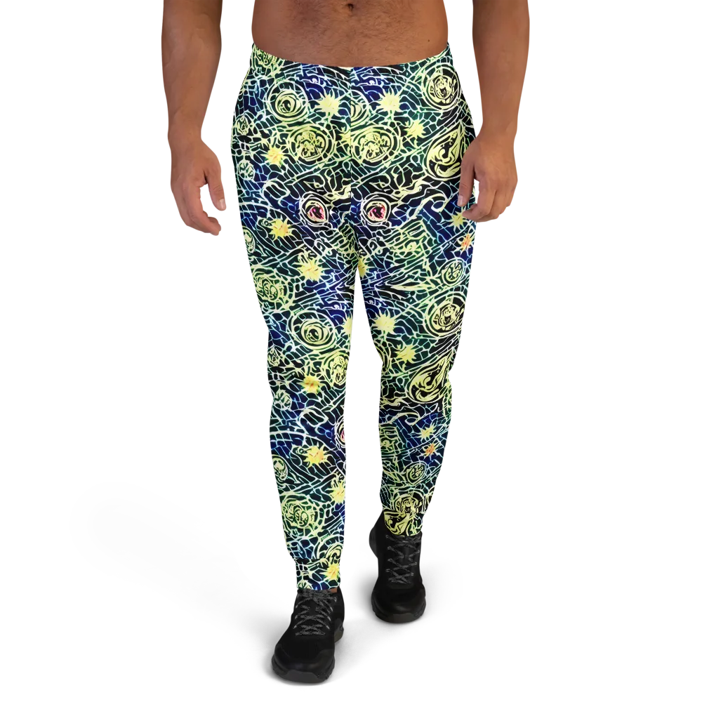 Midnight Watergarden on Men's Joggers — Front