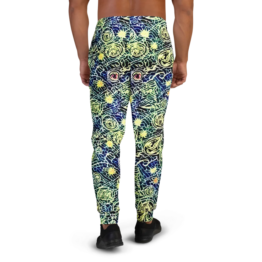 Midnight Watergarden on Men's Joggers — Back